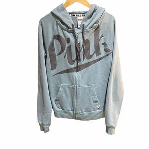 PINK‎ Blue Full Zip Hoodie Size XS